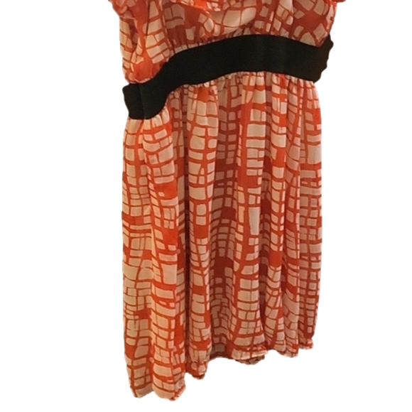 Forever 21 size small dress orange & white - Picture 2 of 4